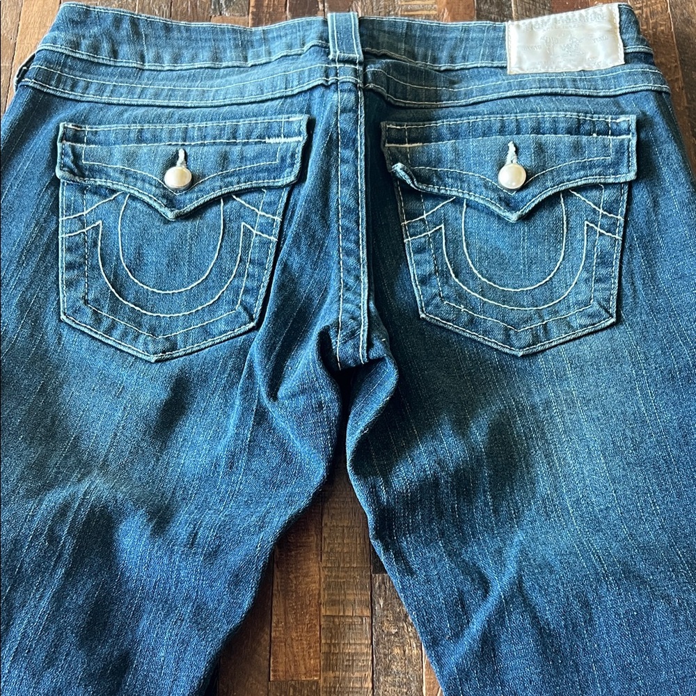 True Religion Classic Blue Denim Jeans boot cut flare
